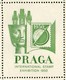 Czechoslovakia PRAGA 1950 Philatelic Exhibition Vignette Poster Stamp Reklamemarke Prague Prag Praha Exposition Expo - Exposiciones Filatélicas