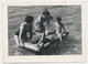 REAL PHOTO, Beach, Women And  Boys Kid In Water, Femmes Et Enfants Garcons Sur La Plage Old Photo ORIGINAL - Persone Anonimi