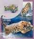 Niger, 2014. [nig14415] Fauna, Tigers (s\s+block) - Raubkatzen