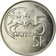 Monnaie, Slovaquie, 5 Koruna, 1995, SPL, Nickel Plated Steel, KM:14 - Slovacchia