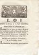 Loi Relative Au Service De La Poste Aux Lettres Le 24 Novembre 1790 - Gesetze & Erlasse