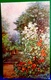 CPA  TUCK ILLUSTRATEUR  JARDIN EN FLEURS SIMILI PEINTURE HUILE  FLOWERS IN GARDEN  OLD PC  OIL PAINTING A/s L PRESSLAND - Fleurs