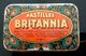 PASTILLES BRITANNIA ANCIENNE BOITE TOLE LITHOGRAPHIEE PHARMACIE MEDECINE LABORATOIRE BERTHIER GRENOBLE OLD TIN BOX PILLS - Boîtes