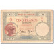 Billet, Côte Française Des Somalis, 5 Francs, KM:6b, TTB - Indochina
