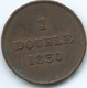 Guernsey - 1830 - 1 Double - KM1 - Guernsey