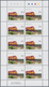 Angola: 2004, LOCOMOTIVES, Complete Set Of 3 In Miniature Sheets, In An Investment Lot Of 1000 Sets - Angola