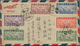 China: 1929/47, Group Of 6 Airmail Covers: To England (via HK, $1 Constitution Single), Switzerland - Other & Unclassified