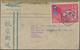 China: 1929/47, Group Of 6 Airmail Covers: To England (via HK, $1 Constitution Single), Switzerland - Other & Unclassified