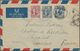 Delcampe - China: 1947/48, Plum Blossoms On Foreign Covers (22 Inc. Two Cards), Mostly By Air And Some Censored - Other & Unclassified