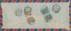 Delcampe - China: 1947/48, Plum Blossoms On Foreign Covers (22 Inc. Two Cards), Mostly By Air And Some Censored - Other & Unclassified