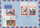 China - Volksrepublik: 1956/76, Covers (6) All With Full Sets (9, S74 Minus-1) All Used To Germany I - Autres & Non Classés