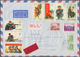 Delcampe - China - Volksrepublik: 1956/76, Covers (6) All With Full Sets (9, S74 Minus-1) All Used To Germany I - Other & Unclassified