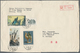 Delcampe - China - Volksrepublik: 1960s/70s, Covers (21) Or Ppc (2) Used Foreign Inc. Peonies, Huangshan, Chrys - Other & Unclassified