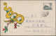 Delcampe - China - Volksrepublik - Ganzsachen: 1958/59, "arts Envelopes" Pictorial Envelopes 8 F. Grey All Comm - Cartes Postales
