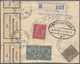 Indien: 1933-38, Five Unusual Covers Including 1.) 1933 P/s Air Envelope 8a. To Switzerland With Swi - 1854 Britse Indische Compagnie