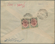 Iran: 1928, Four Covers With "BENADERS" & "CONTROLE" Overprinted Single And Pair Frankings, Complete - Irán