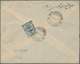 Iran: 1928, Four Covers With "BENADERS" & "CONTROLE" Overprinted Single And Pair Frankings, Complete - Iran