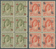 Jordanien: 1948-52, Collection Of Overprinted Issues Showing Varieties And Errors On Pairs And Block - Giordania