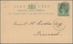 Malaiische Staaten - Straits Settlements: 1885-1908, Four Postal Stationery Cards Including 1c. Card - Straits Settlements