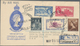 Neuseeland: 1900-1950's Ca.: About 70 Covers, Postcards, Postal Stationery Items And FDCs, Including - Covers & Documents