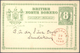 Nordborneo: 1889 Complete Set Of Postal Stationery Postcards With Postmark Of The First Day Sent And - Noord Borneo (...-1963)