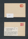 Riukiu - Inseln / Ryu Kyu: 1948/72, Specialized Stationery Collection In Stationery Stockbook Of App - Riukiu-eilanden