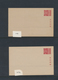 Delcampe - Riukiu - Inseln / Ryu Kyu: 1948/72, Specialized Stationery Collection In Stationery Stockbook Of App - Ryukyu Islands