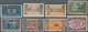 Saudi-Arabien - Nedschd: 1925-26, Extensive Collection Of Surcharged Issues On Cards, Blocks Of Four - Saoedi-Arabië