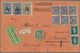 SCADTA - Länder-Aufdrucke: 1924/1925, GERMANY: Lot Of 5 Covers Franked With Scadta Overprints "A", C - Airplanes