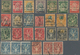 Delcampe - Thailand: 1883/1940 (ca.), Chiefly Used Assortment Of Apprx. 550 Stamps On Stockcards, Incl. SG No. - Tailandia