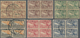 Thailand: 1925, Airmail Stamps 2 S To 1 B, Perforation 14 - 15 In Cancelled Blocks Of Four. - Thailand