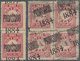 Uruguay: 1884, Provisional Overprints 2c. Rose, Specialised Assortment Of 23 Stamps Showing Blurred/ - Uruguay