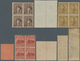 Uruguay: 1895, Definitives "Pictorials" 1c.-25c., Specialised Assortment Of 33 Stamps, Showing Offse - Uruguay