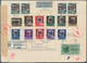 Alle Welt: 1898-1944 REGISTERED MAIL: Five Covers, A Postcard And A Postal Stationery Envelope All U - Collections (without Album)