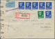 Alle Welt: 1940/45 Approx. 110 Registered Letters, Airmail, Ship Mail, One Airgraph, All With Censor - Collections (sans Albums)