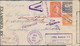 Alle Welt: 1940/45 Approx. 110 Registered Letters, Airmail, Ship Mail, One Airgraph, All With Censor - Sammlungen (ohne Album)