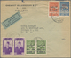 Delcampe - Levante / Levant: 1920-60 Ca., Box Containing Over 200 Covers / Cards / FDC Including Many Attractiv - Turquie (bureaux)