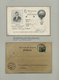 Delcampe - Ballonpost: 1897/1957, Collection Of 78 Covers/cards On Written Up Album Pages, Comprising E.g. GERM - Montgolfières