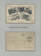 Delcampe - Ballonpost: 1897/1957, Collection Of 78 Covers/cards On Written Up Album Pages, Comprising E.g. GERM - Montgolfières
