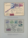 Delcampe - Ballonpost: 1897/1957, Collection Of 78 Covers/cards On Written Up Album Pages, Comprising E.g. GERM - Montgolfier