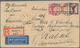 Flugpost Deutschland: 1925/1944, Gehaltvolles Konvolut Mit 20 Belegen, Dabei Luftpostbriefe Mit Selt - Airmail & Zeppelin