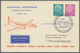 Flugpost Deutschland: 1955/1956, LUFTHANSA, Sammlung Mit Ca.80 Erstflugbelegen, Meist Frankiert Mit - Luft- Und Zeppelinpost