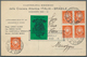 Flugpost Alle Welt: 1930/1931, CROCIERA ATLANTICA ITALIA-BRASILE, Two Picture Cards With Correspondi - Otros & Sin Clasificación