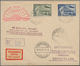 Zeppelinpost Deutschland: Collection Of 71 Zeppelin Cards And Covers, Ca 60 Flown + Several Hindenbu - Airmail & Zeppelin