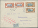 Zeppelinpost Europa: 1910's-1930's: Group Of 46 Covers And Postcards Flown By ZEPPELIN Or Special Ai - Europe (Other)