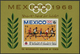 Thematik: Olympische Spiele / Olympic Games: 1968, Yemen Kingdom, Olympic Games Mexico, Imperf. Souv - Sonstige & Ohne Zuordnung
