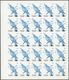 Delcampe - Thematik: Tiere-Vögel / Animals-birds: 1972. Sharjah. Progressive Proof (6 Phases) In Complete Sheet - Autres & Non Classés