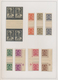 Belgien: 1935/1942, GUTTER PAIRS, Mint Collection Of 27 Vertical Gutter Pairs From Unsevered Sheets, - Collections
