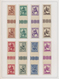 Belgien: 1935/1942, GUTTER PAIRS, Mint Collection Of 27 Vertical Gutter Pairs From Unsevered Sheets, - Collections