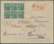 Delcampe - Frankreich: 1900/1960, Absolutely Awesome Collection Of Blocks Of Four On Entires Bearing 450 Envelo - Verzamelingen